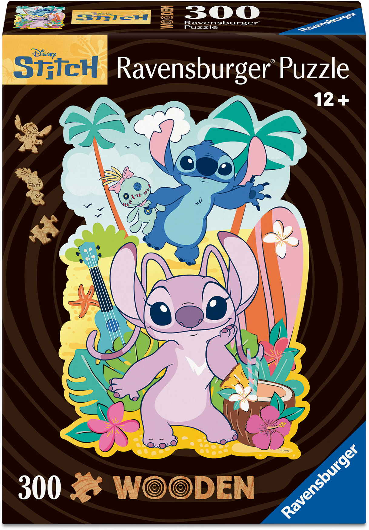 300 Teile Ravensburger Kinder Holz Puzzle Wooden Angel & Stitch 12001916