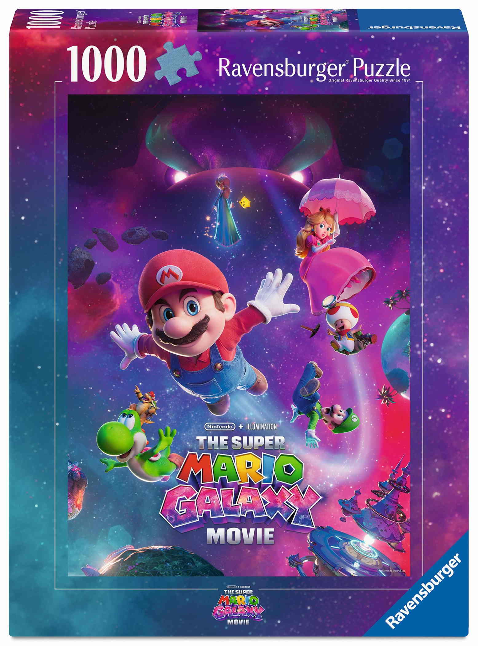 1000 Teile Ravensburger Puzzle Super Mario Galaxy Movie Galaktische Abenteuer! 12002061