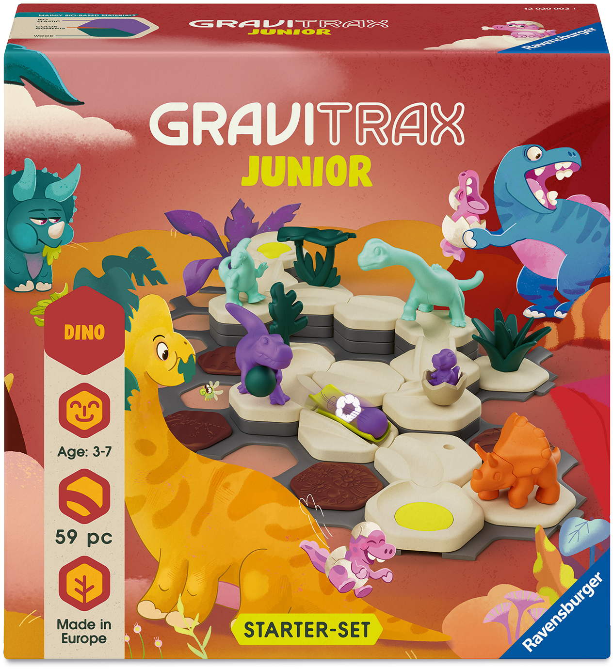 Ravensburger Kugelbahn GraviTrax Junior Starter-Set S Dino 12020003