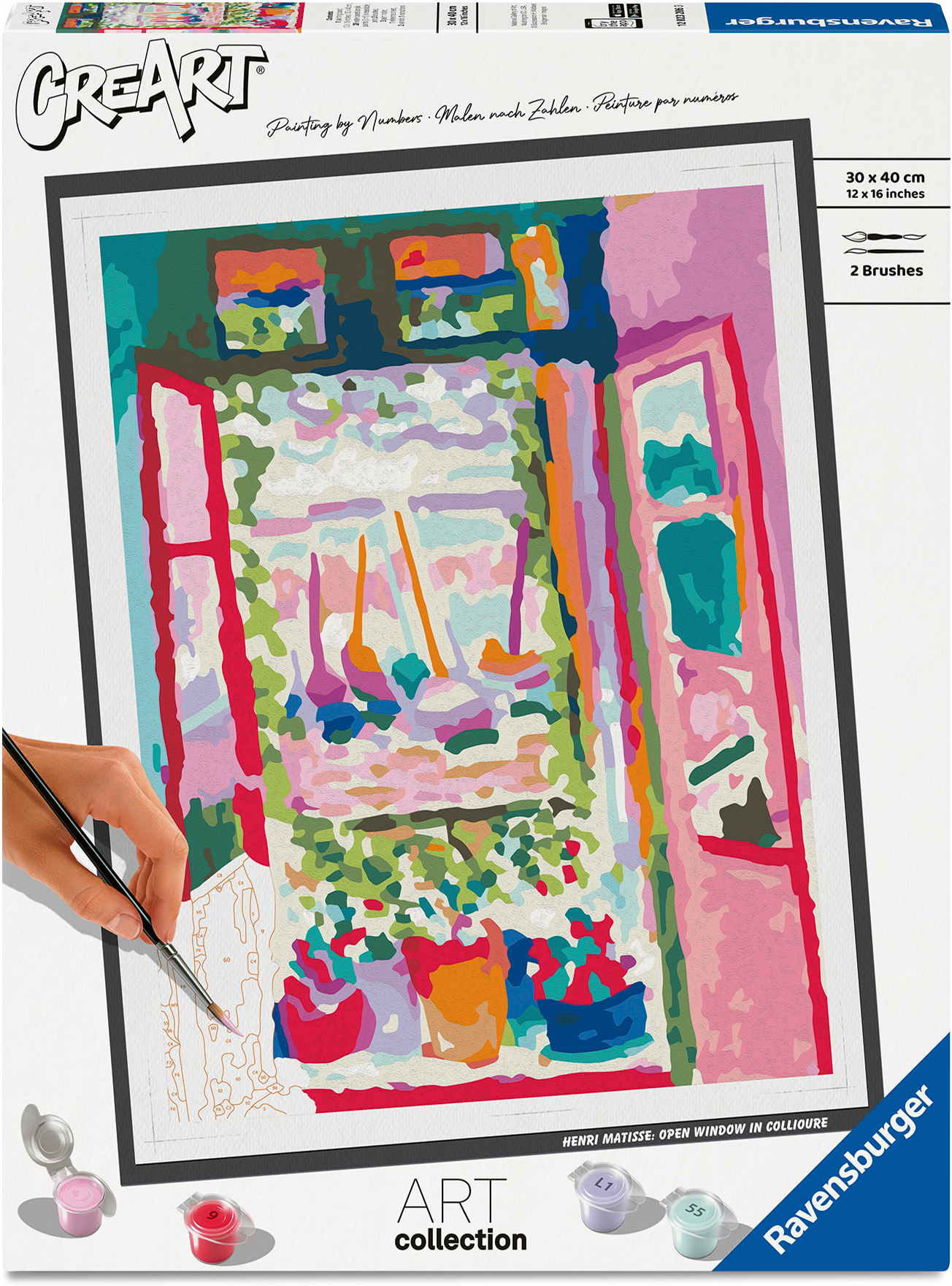 Ravensburger Malen nach Zahlen CREART Premium Serie B Henri Matisse Offenes Fenster 12023206
