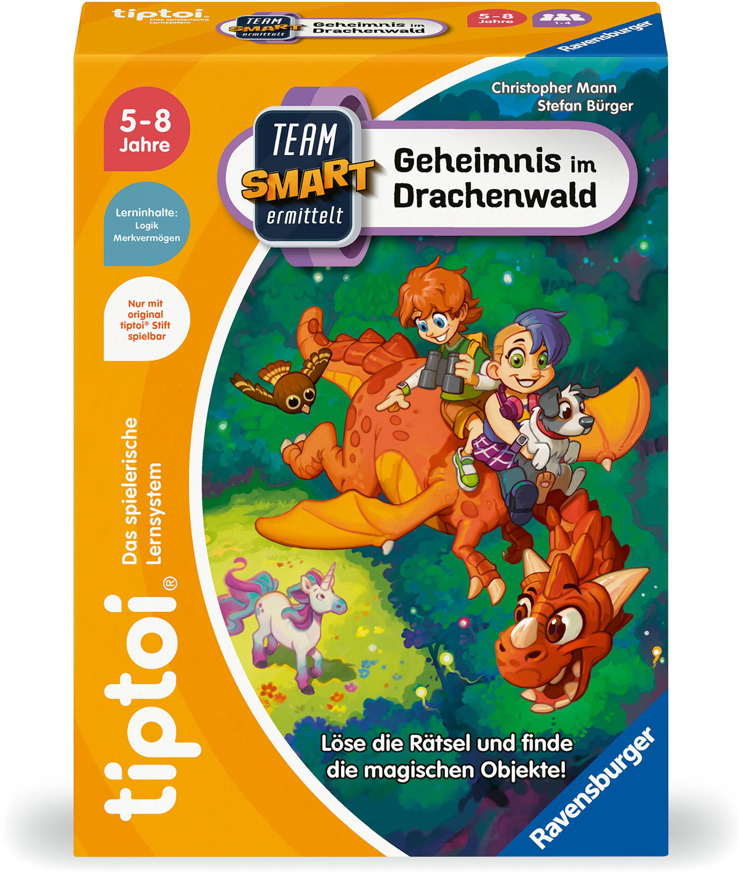 Ravensburger tiptoi Lernspiel Team SMART ermittelt Geheimnis im Drachenwald 00224