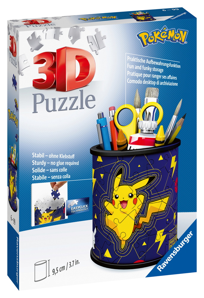 54 Teile Ravensburger 3D Puzzle Utensilo Pok�mon 11257