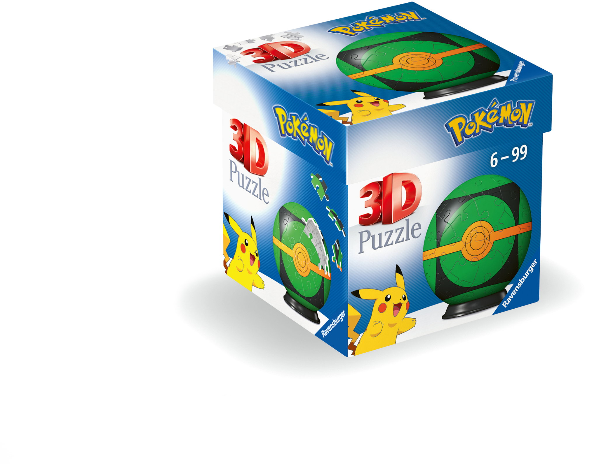 54 Teile Ravensburger 3D Puzzle Ball Pokémon Finsterball 11626