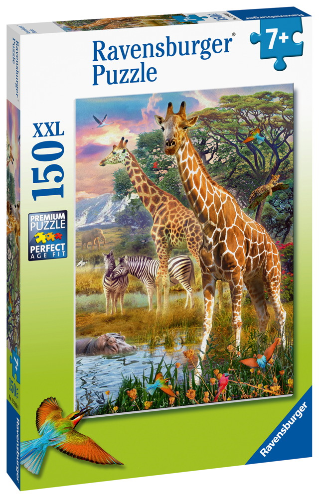 150 Teile Ravensburger Kinder Puzzle XXL Bunte Savanne 12943