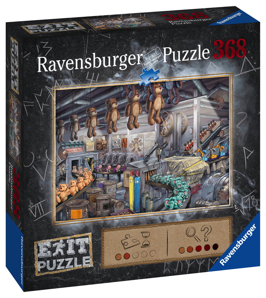 368 Teile Ravensburger Puzzle Exit In der Spielzeugfabrik 16484