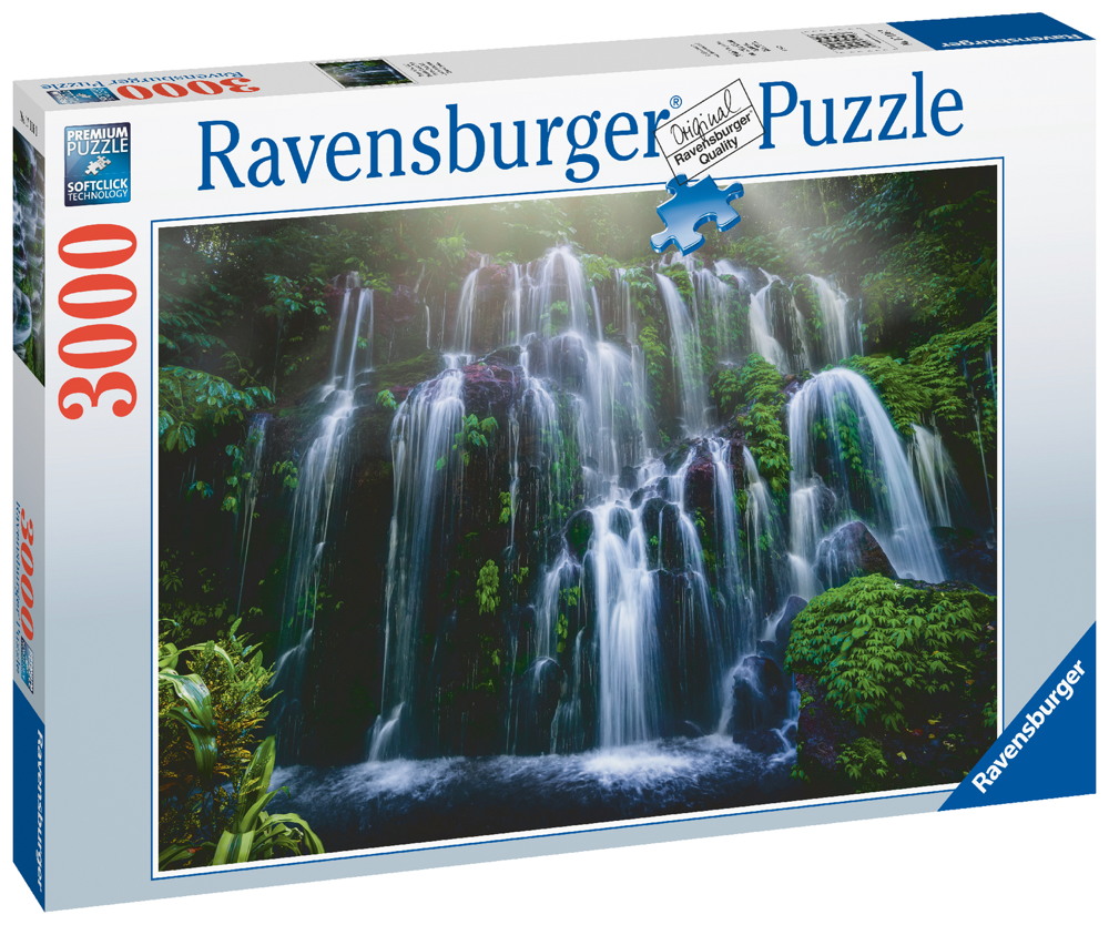 3000 Teile Ravensburger Puzzle Wasserfall auf Bali 17116