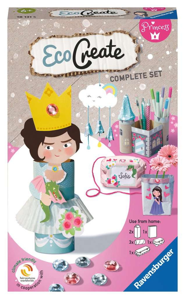 Ravensburger Upcycling Basteln EcoCreate Mini Princess Prinzessin 18131