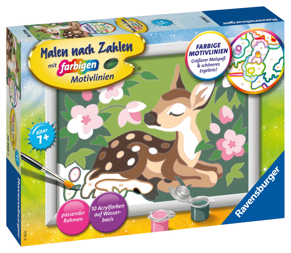 Ravensburger Malen nach Zahlen Classic Serie E Kleines Reh 20060