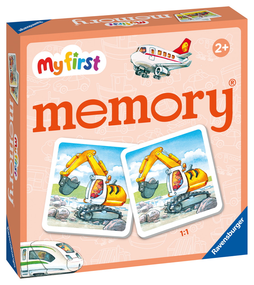 24 Karten Ravensburger Kinderspiel Legekartenspiel My first memory Fahrzeuge 20878