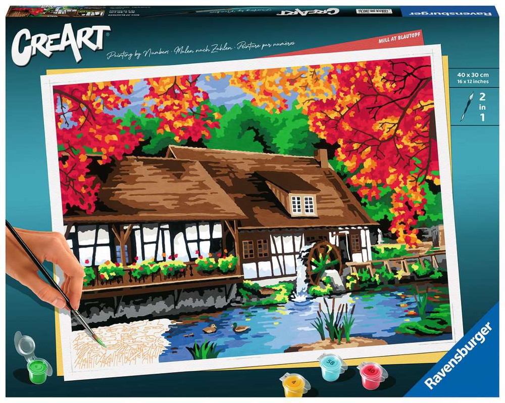 Ravensburger Malen nach Zahlen CREART Premium Serie B Mill at Blautopf 23546