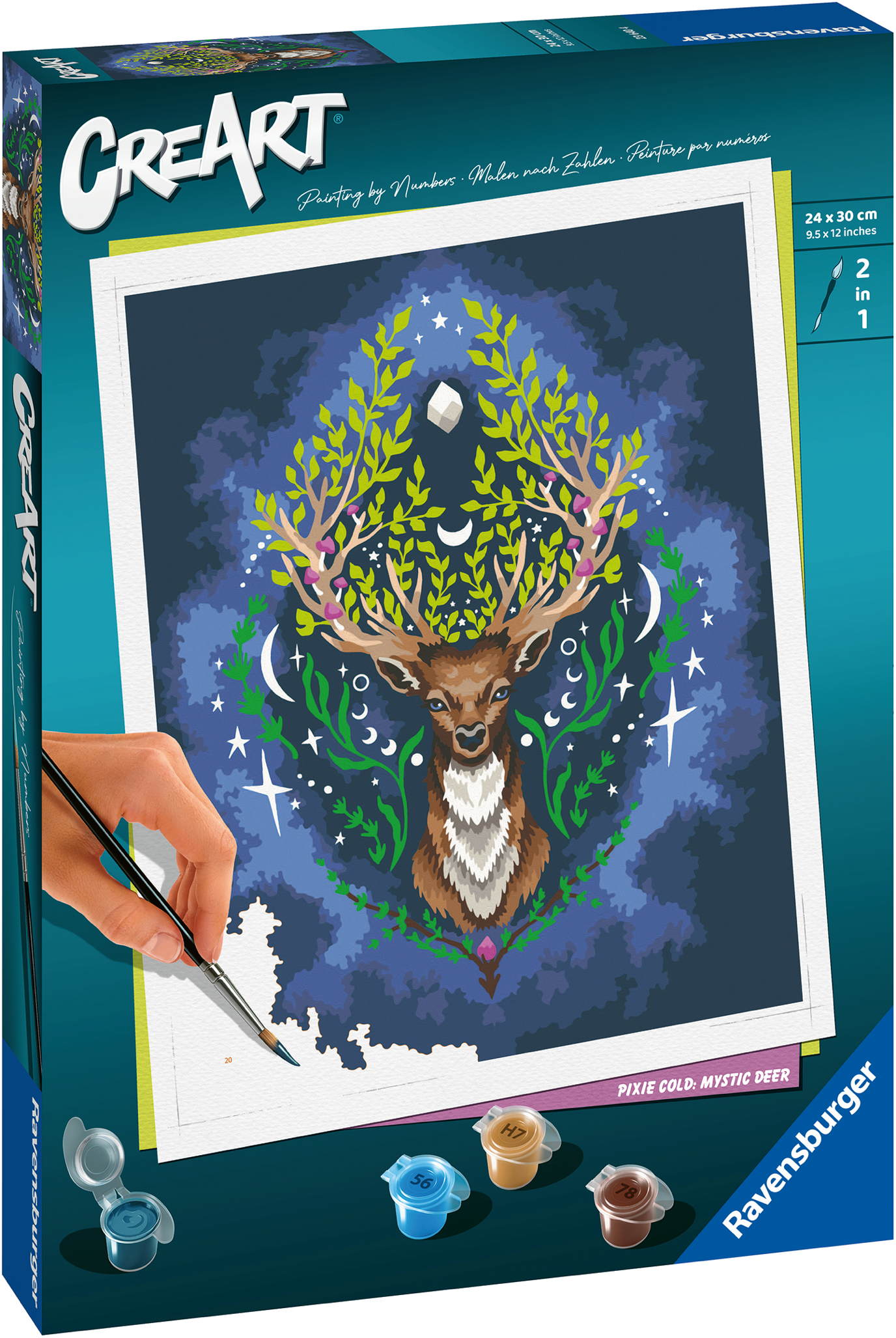 Ravensburger Malen nach Zahlen CREART Trend Serie C Pixie Cold Mystic Deer 23640