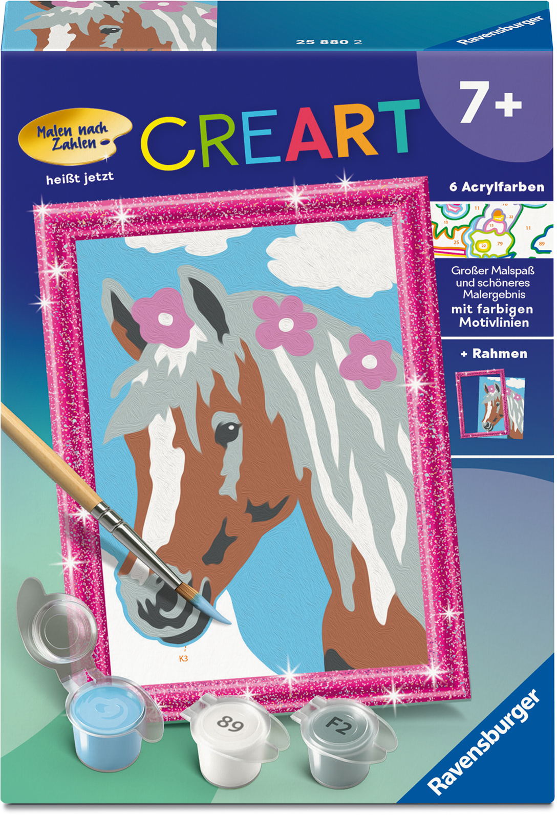 Ravensburger Malen nach Zahlen CREART Serie F H�bsche Stute 25880