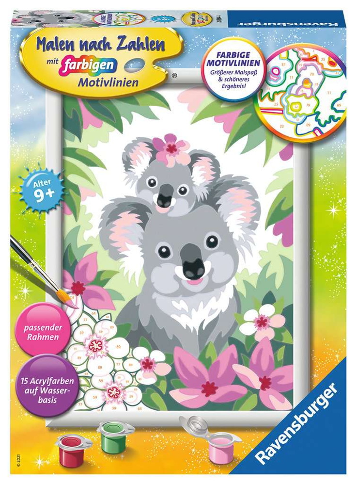 Ravensburger Malen nach Zahlen Classic Serie D Süße Koalas 28984