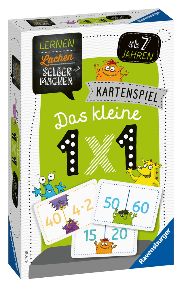 Ravensburger Kinder Kartenspiel Lernen Lachen Selbermachen Das kleine 1 x 1 80350