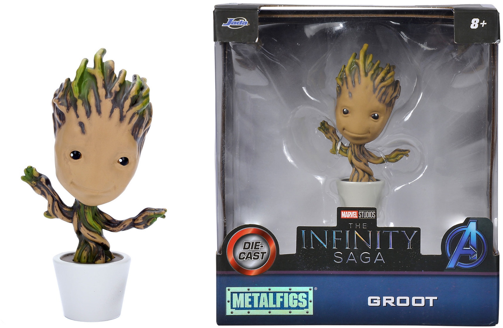 Jada Sammelfigur MetalFigs Marvel Groot 4 Zoll 10 cm 253221015