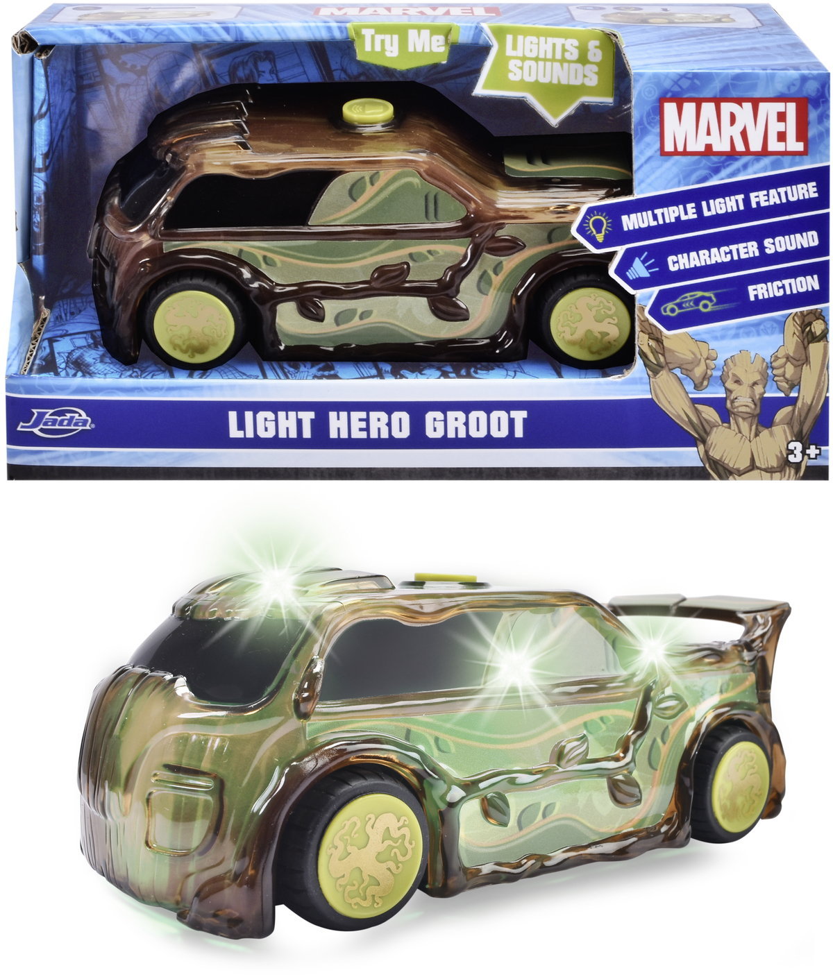 Jada Modellauto Light Hero Marvel Groot Licht & Sound 1:32 203222005
