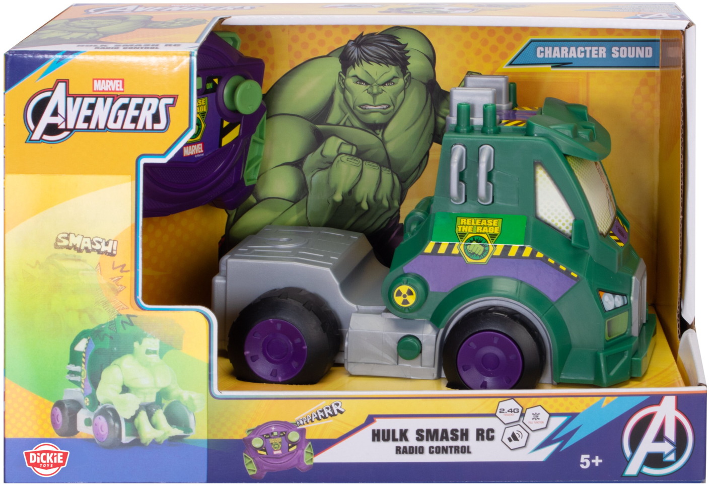 Dickie ferngesteuertes Fahrzeug Auto RC Marvel Smash Up Hulk 1:24 203224000