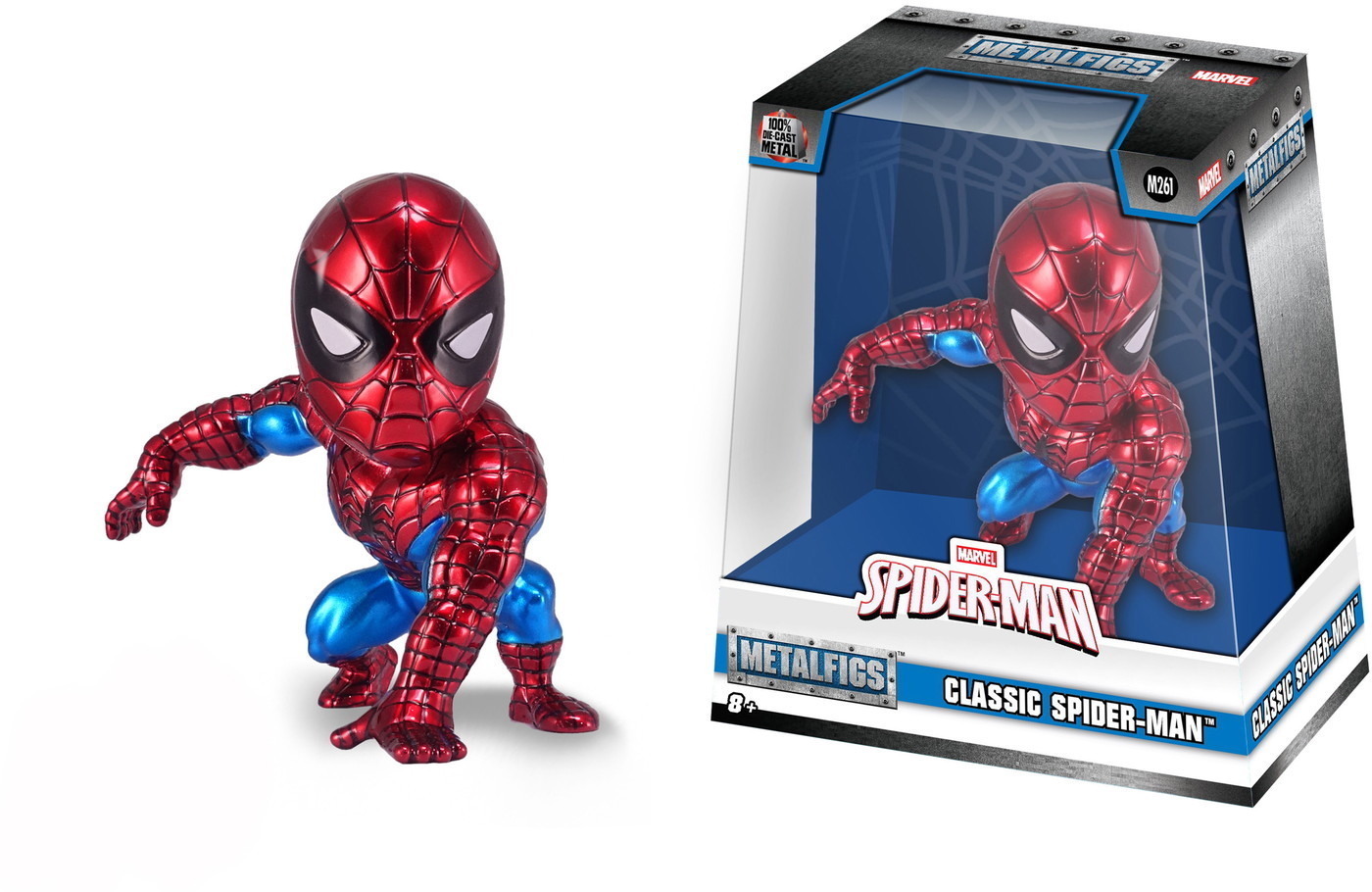 Jada Sammelfigur MetalFigs Marvel Classic Spider-Man 4 Zoll 10 cm 9397989314R01