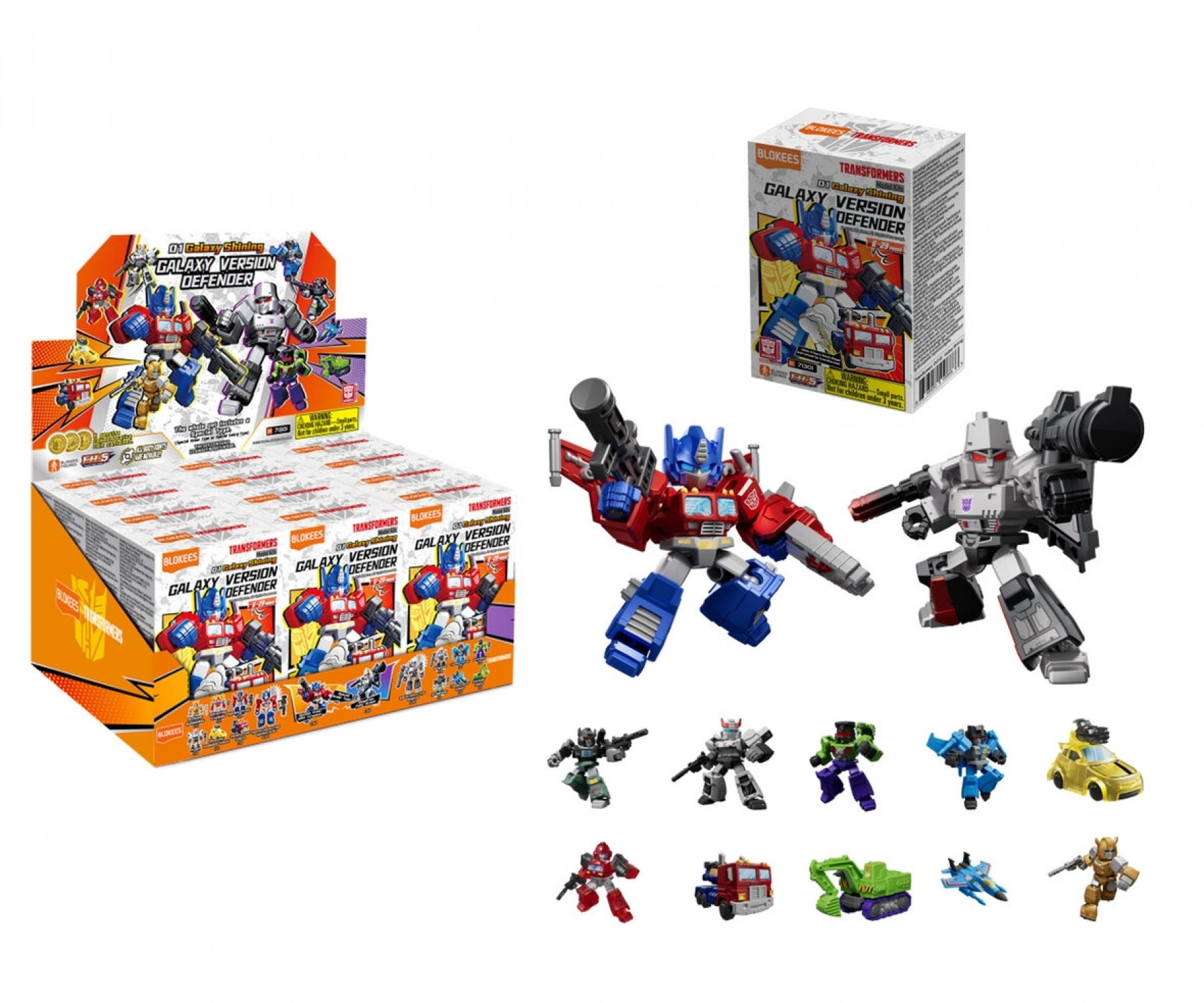 Dickie Blokees Transformers Defender 01 Bausatz zuf�llige Auswahl 1 Figur 6-23 Teile 201120006
