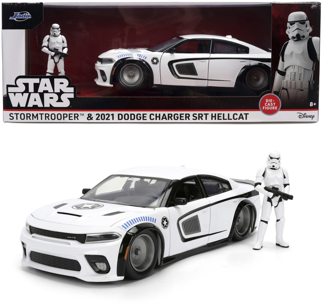 Jada Modellauto HR Star Wars Storm Trooper Dodge 1:24 mit Stormtrooper Figur 9336478314R00