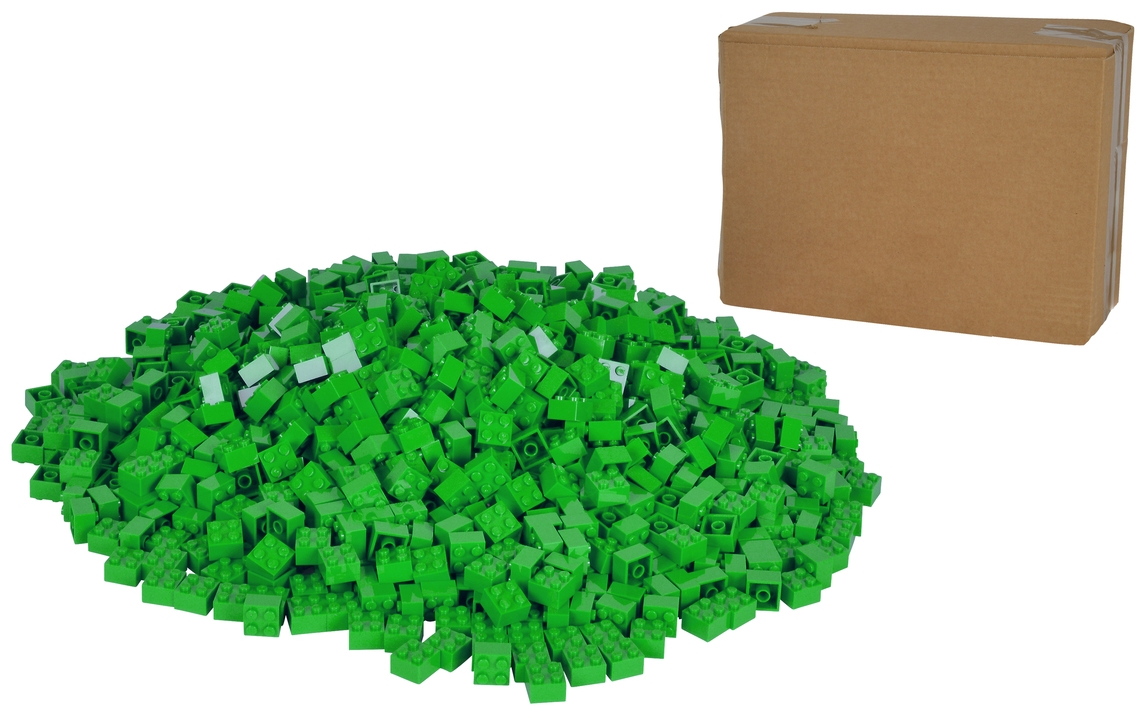 Simba Konstruktionsspielzeug Bausteine Blox 1000 Teile 4er grün 104114552