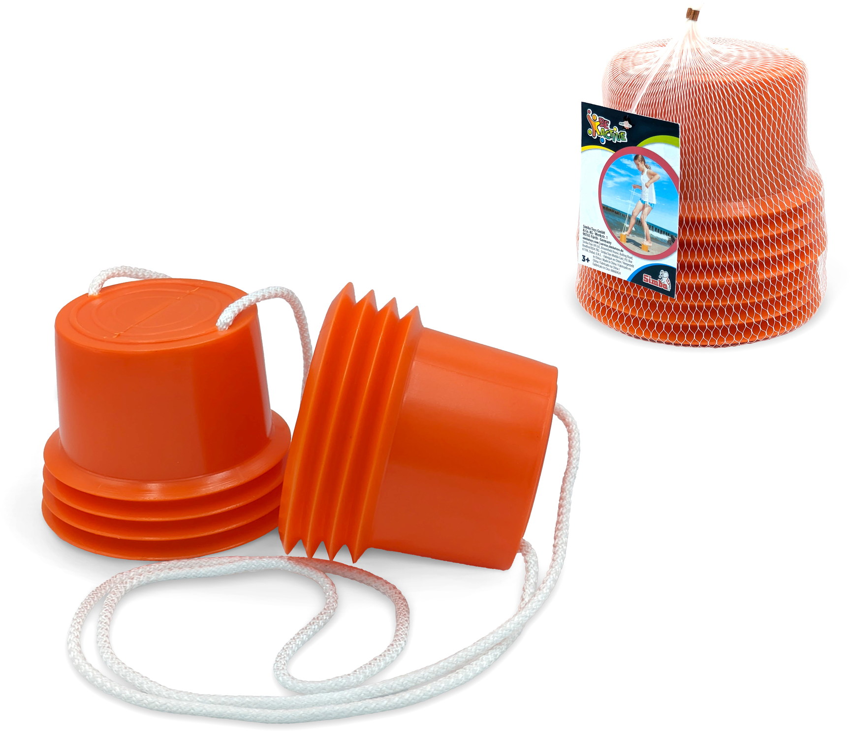 Simba Outdoor Spielzeug Topfstelzen 13 x 10 cm mit 120 cm Schn�ren 107056205