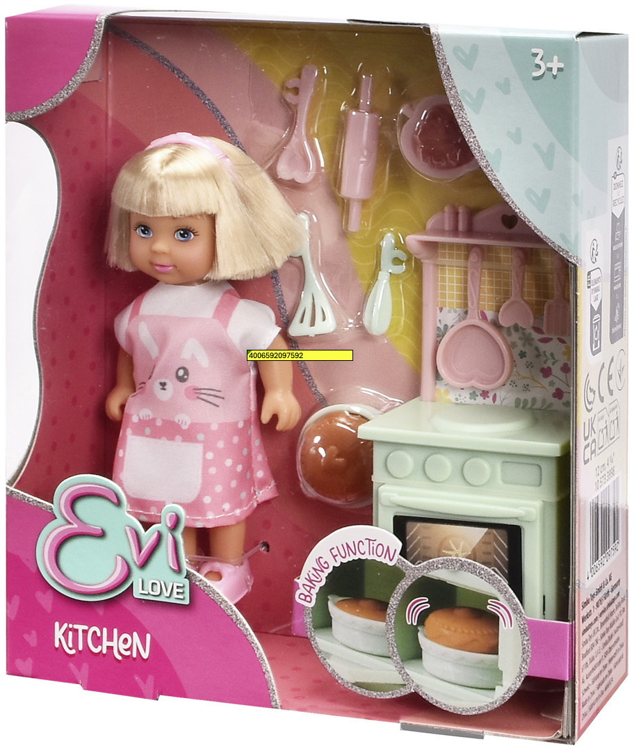Simba Puppe Evi Love mit Kitchen Küche 105733998