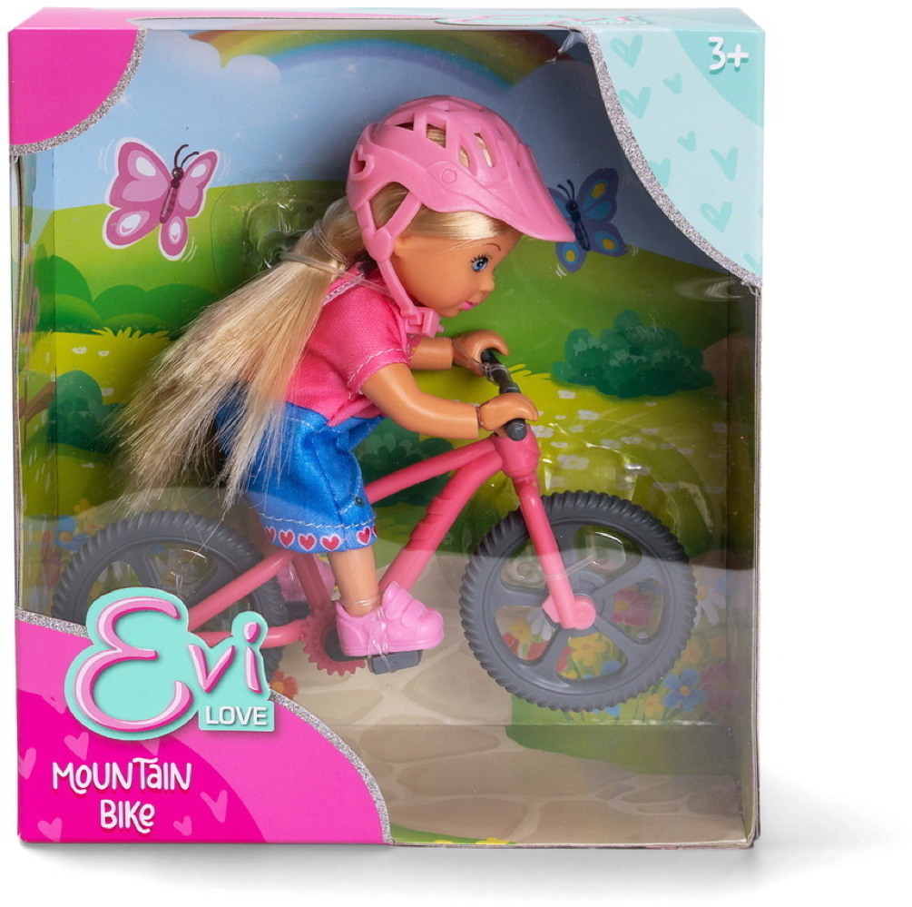 Simba Puppe Evi Love Mountain Bike mit Fahrrad & Helm 105733959