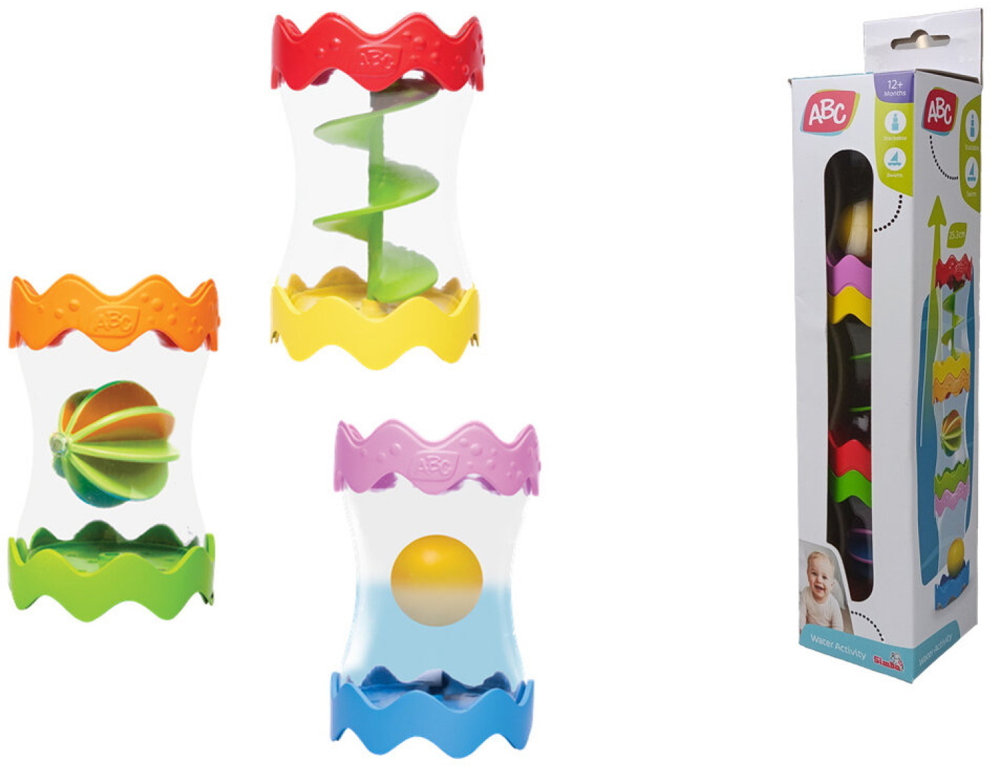 ABC Kleinkindwelt Badewanne Wasser Spielzeug Water Activity Badespielset 104010205