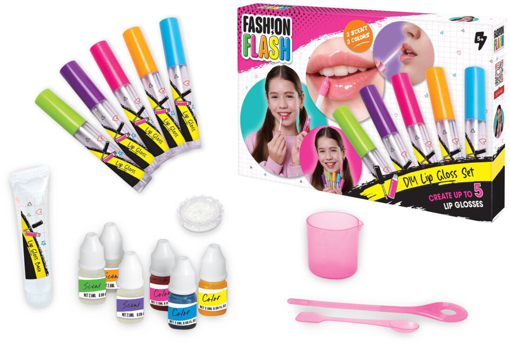 Simba Kreativität Fashion Flash DIY Lipgloss Set 105560232