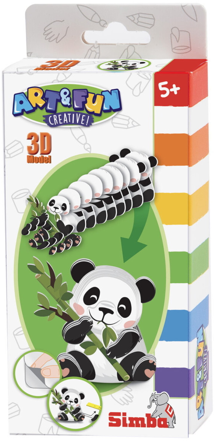 Simba Spielzeug Kreativität ART & FUN Basteln 3D Modell Panda 106304794