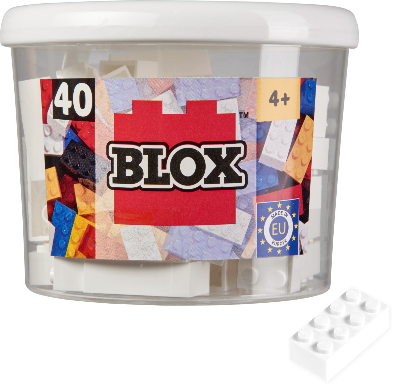 Simba Konstruktionsspielzeug Bausteine Blox 40 Teile 8er weiß 104118890