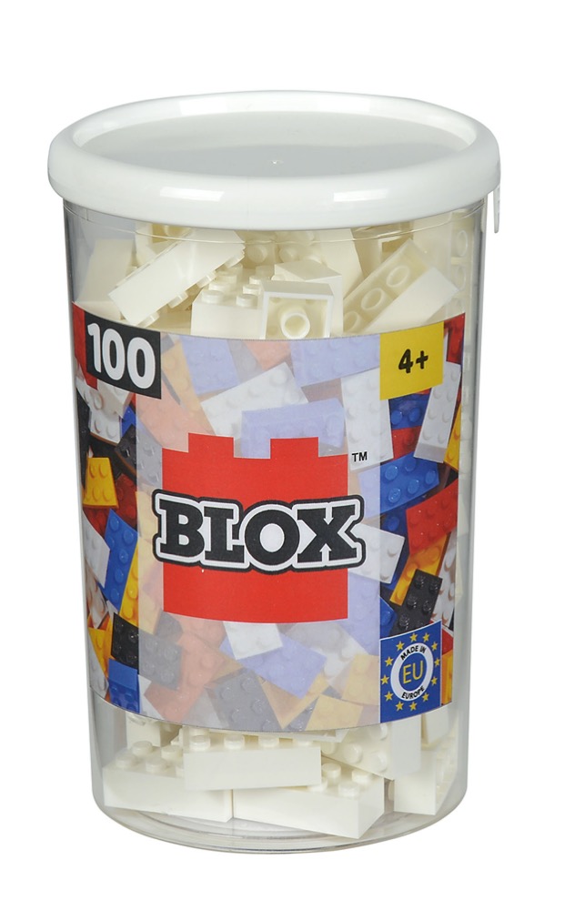 Simba Konstruktionsspielzeug Bausteine Blox 100 Teile 8er weiß 104118915