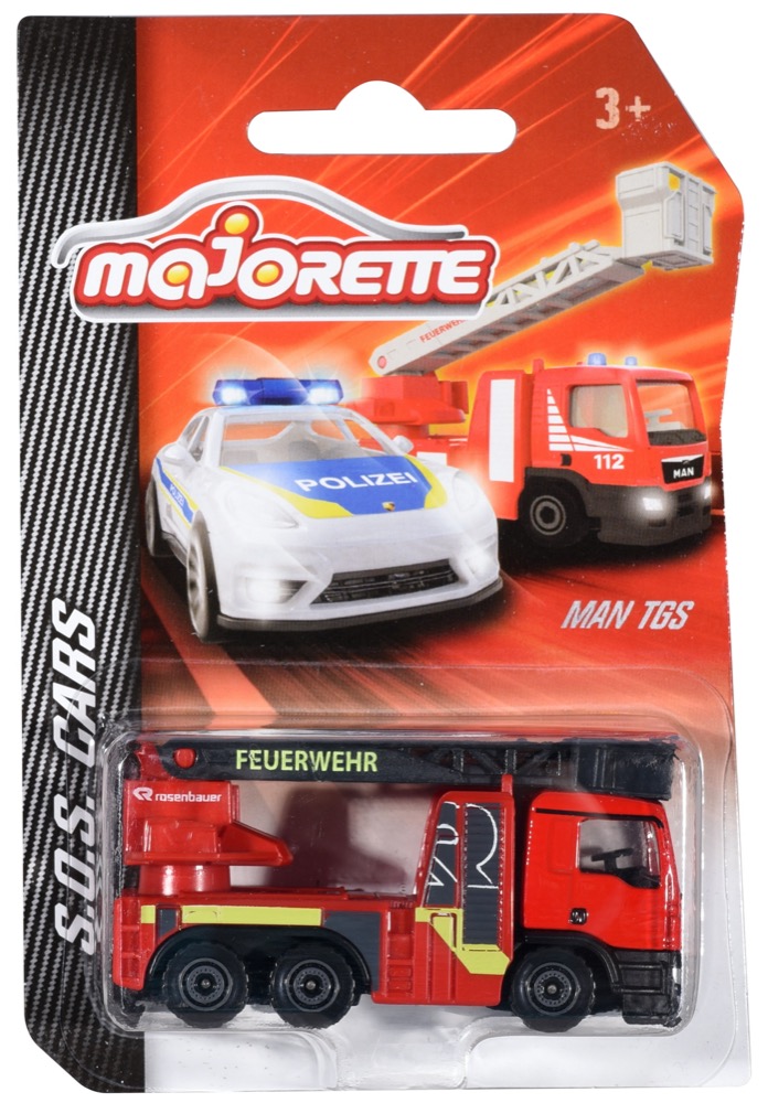 Majorette Spielzeugauto Feuerwehr S.O.S. MAN TGS Rosenbauer 212057181Q07