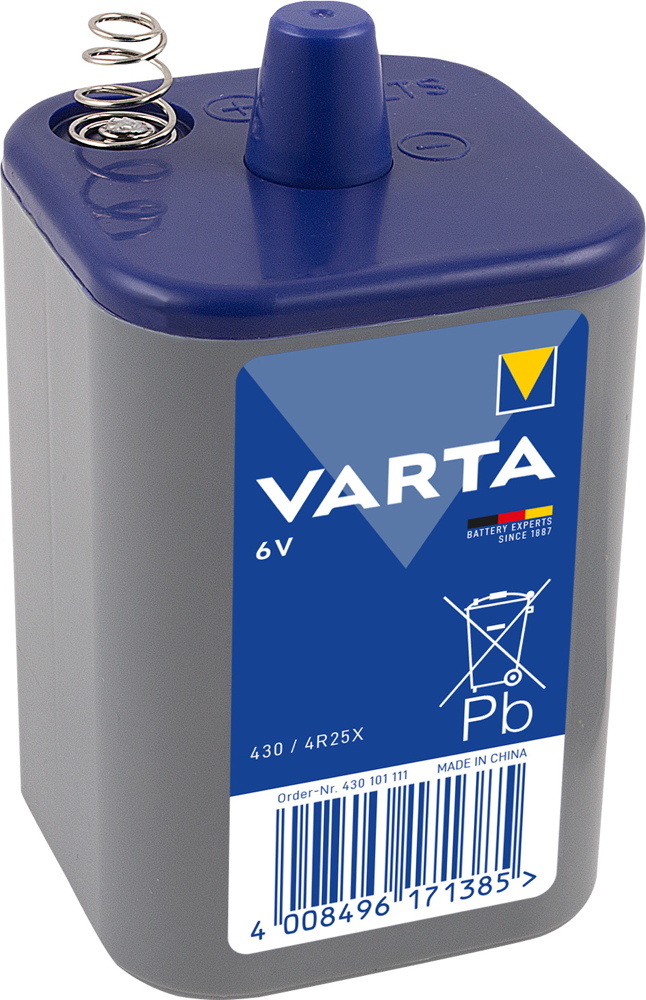 10 Varta Spezialbatterien 430 4R25X Zink-Kohle Batterien 6V 7.500 mAh