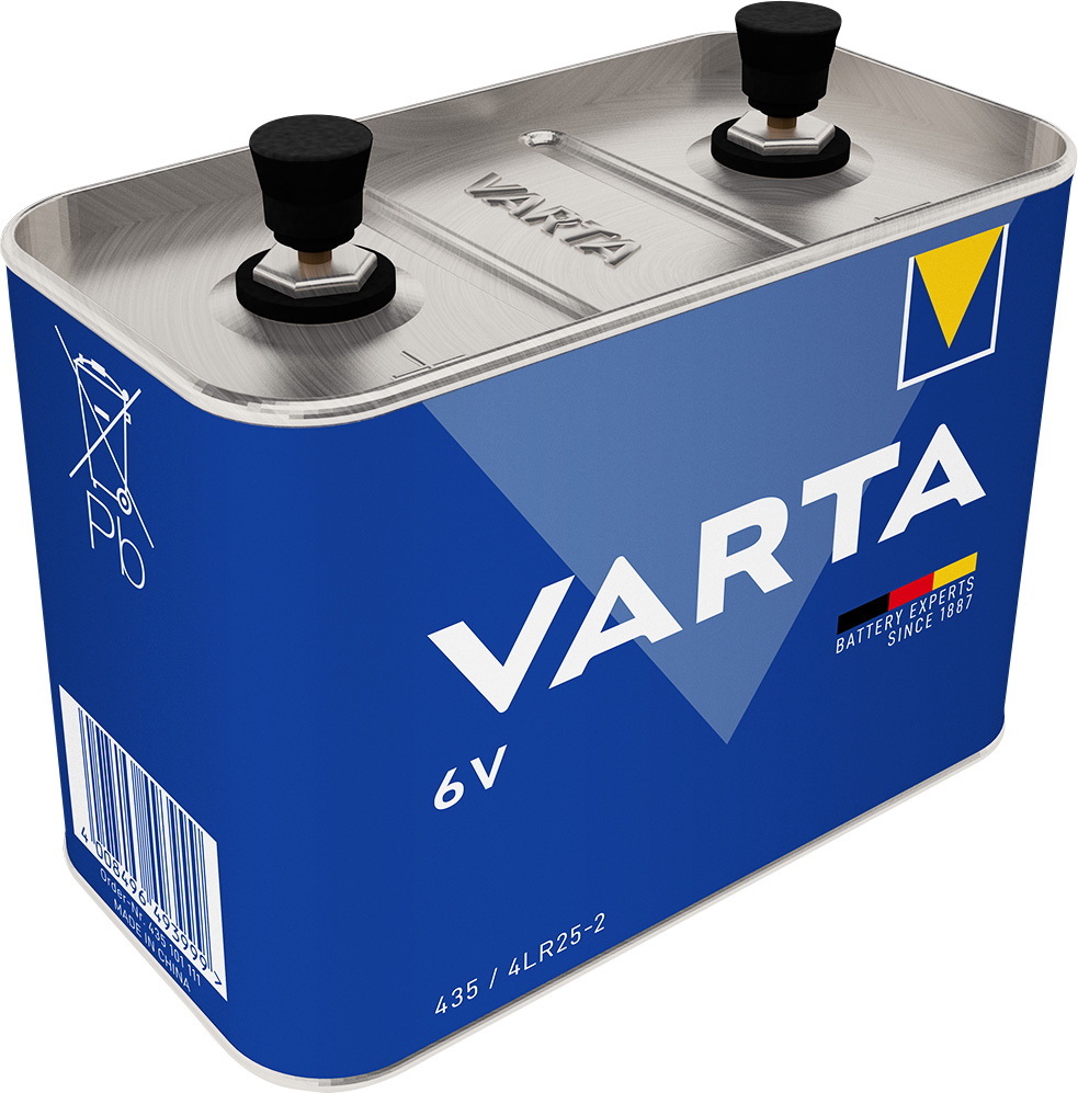 10 Varta Spezialbatterien 435 4LR25-2 Zink-Kohle Batterien 6V 35.000 mAh