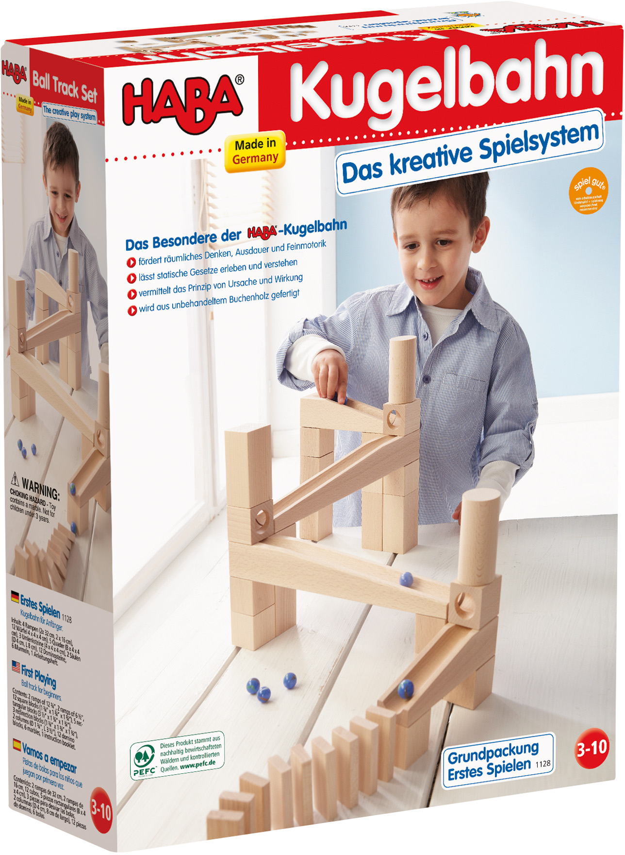 HABA Kugelbahn Grundpackung Erstes Spieln 1001128001