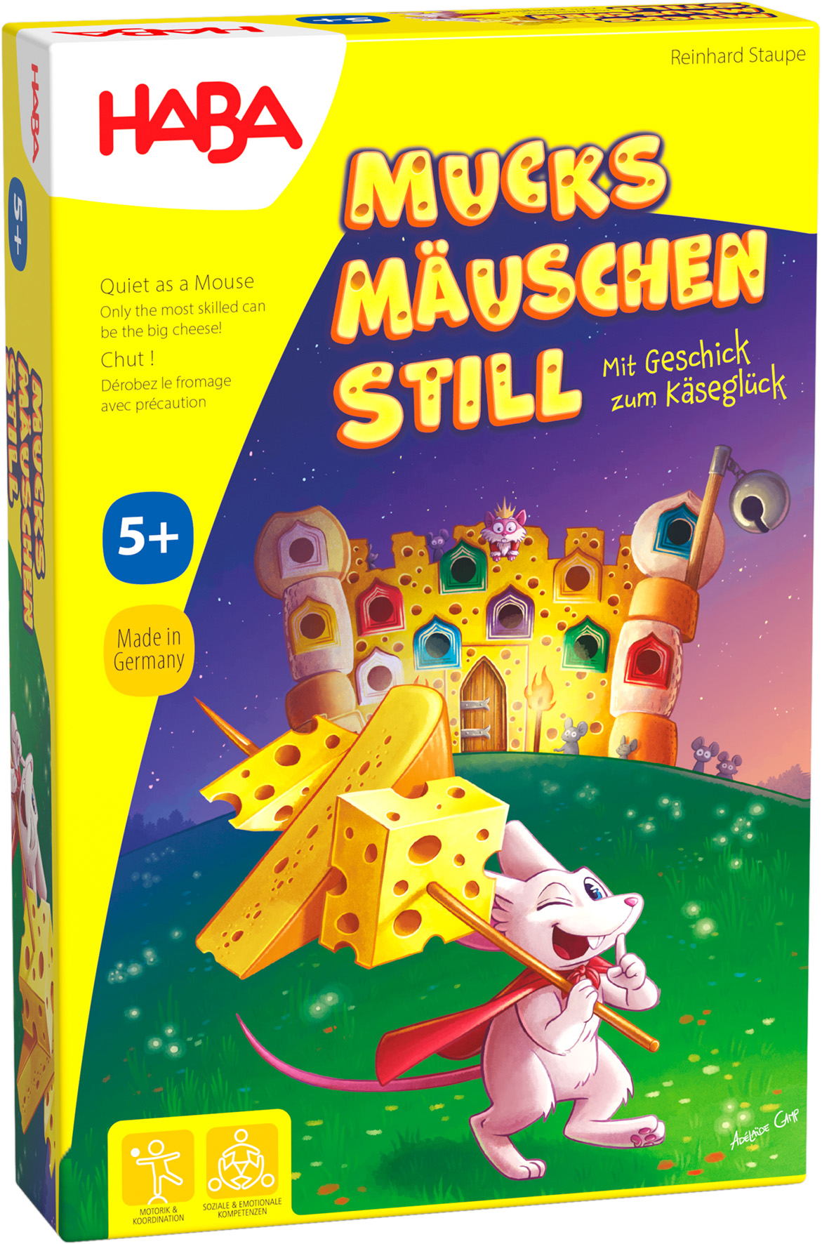 HABA Mitbringspiel S Geschicklichkeitsspiel Mucksm�uschenstill 1307010001