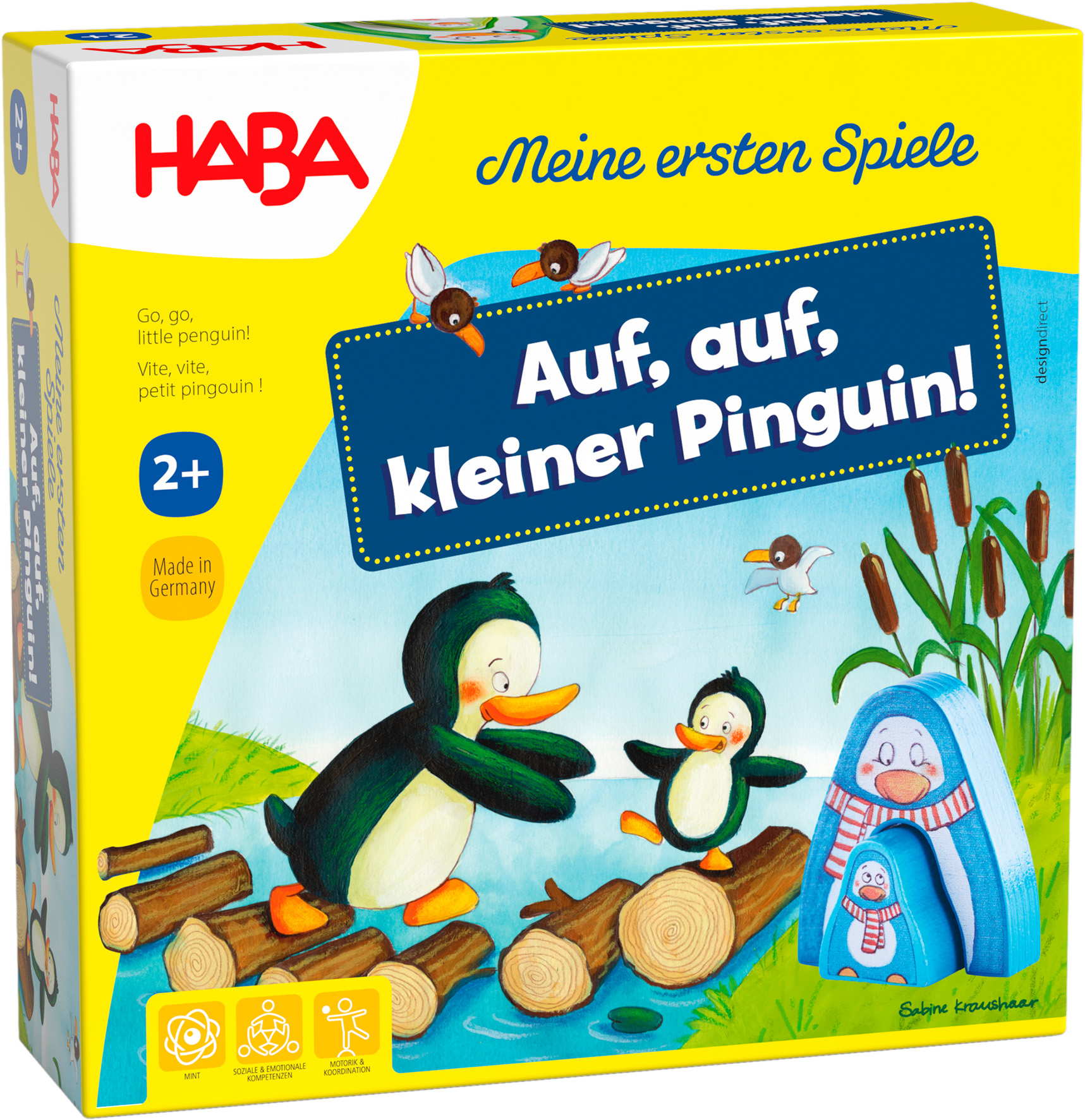 HABA Kinderspiel W�rfelspiel Meine ersten Spiele Auf, auf kleiner Pinguin 1307056001