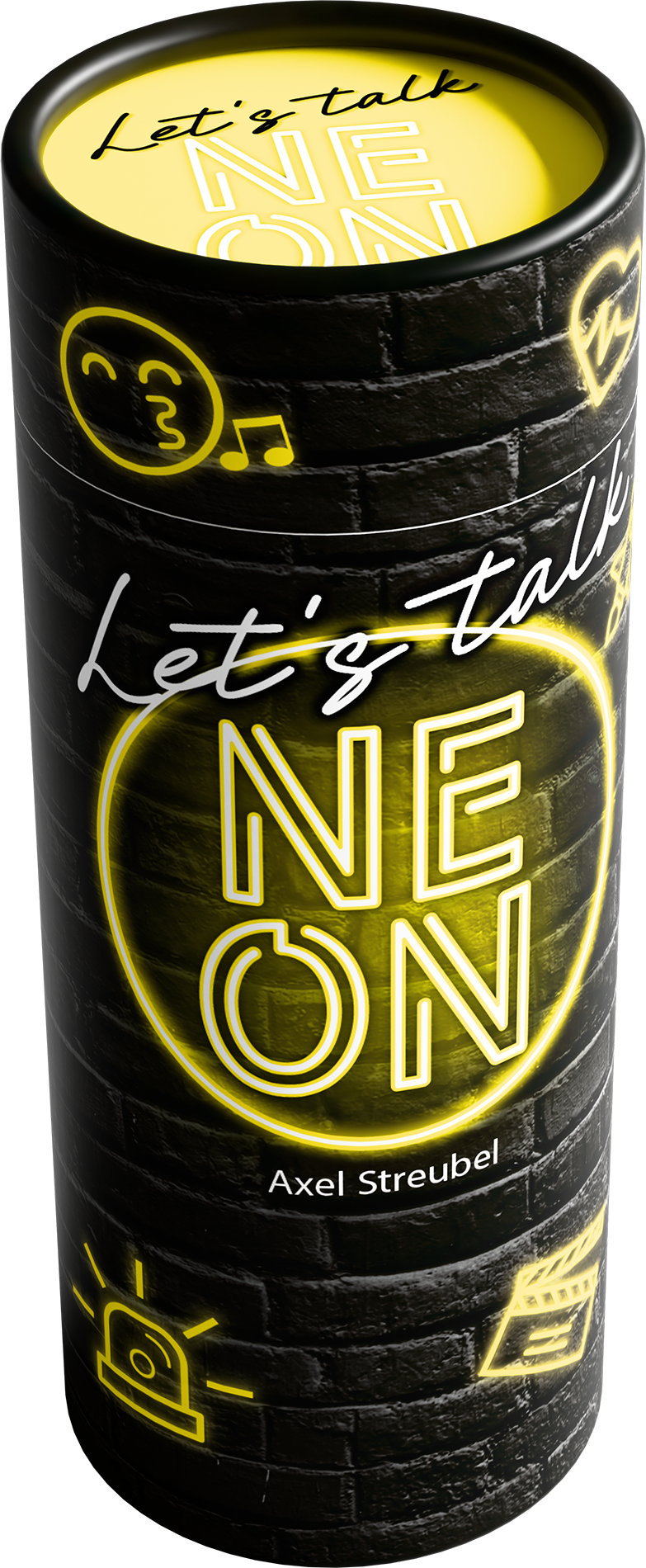 HABA Familienspiel Partyspiel Let's talk NEON gelb 2013260001