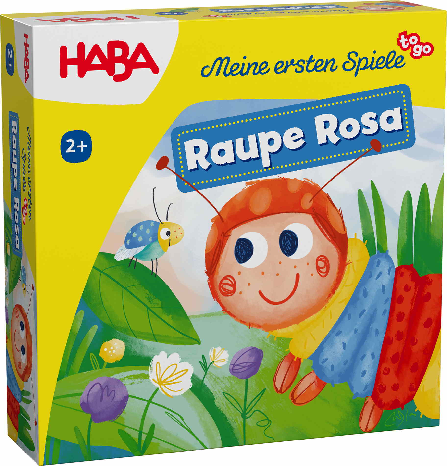 HABA Mitbringspiel Zuordnungsspiel Meine ersten Spiele to go Raupe Rosa 2013167001