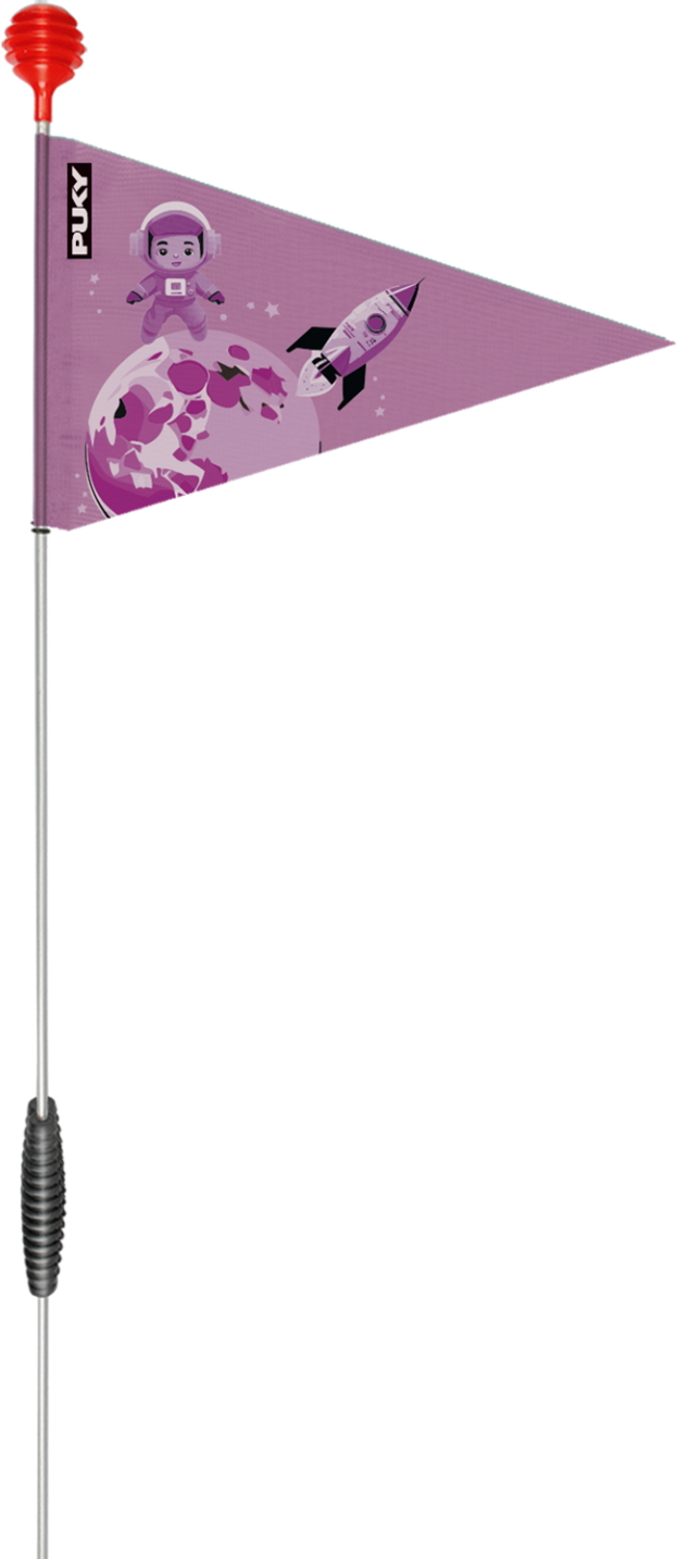 Puky Faltbarer Sicherheitswimpel für Kinderfahrräder SAFETY FLAG perky purple 9228