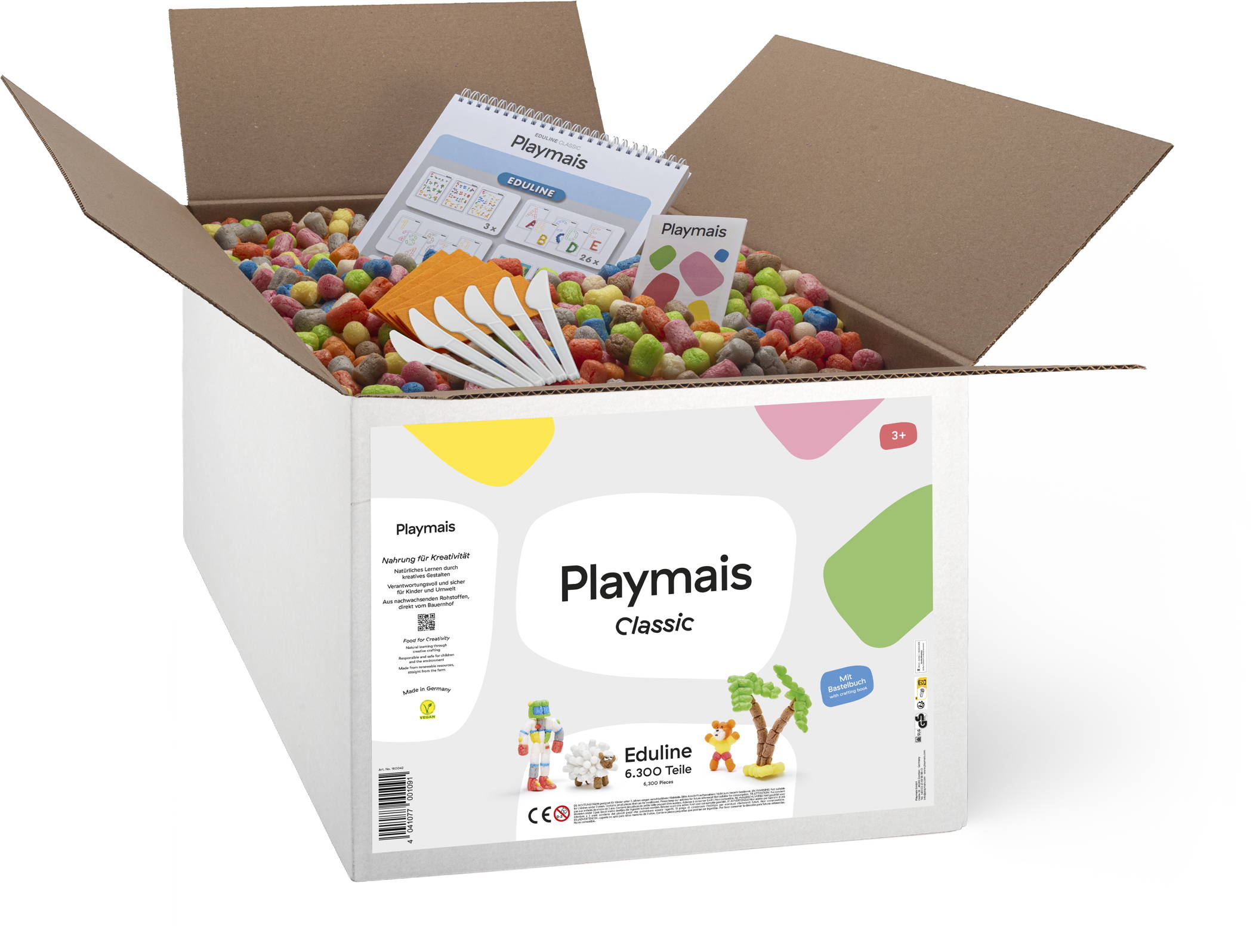 PlayMais Bastel Kreativität EDULINE Large 6300 ab 3 Jahren 160042