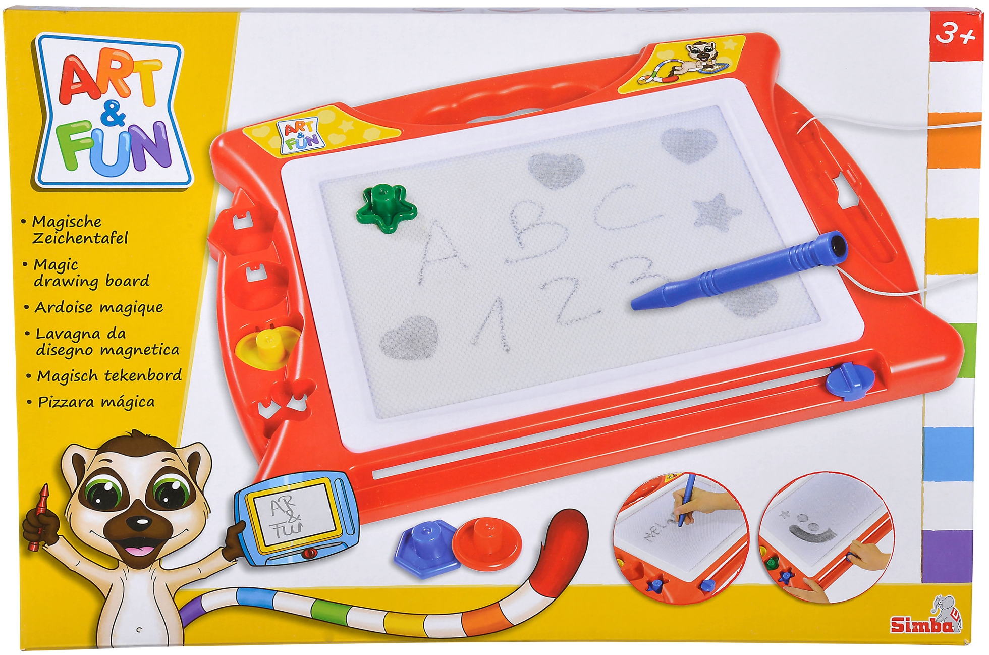 Simba Spielzeug Malen ART & FUN Magnet Maltafel 106334024