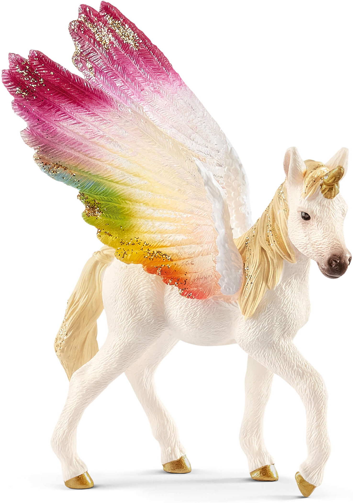 Schleich BAYALA® Geflügeltes Regenbogeneinhorn, Fohlen Einzelfigur 70577