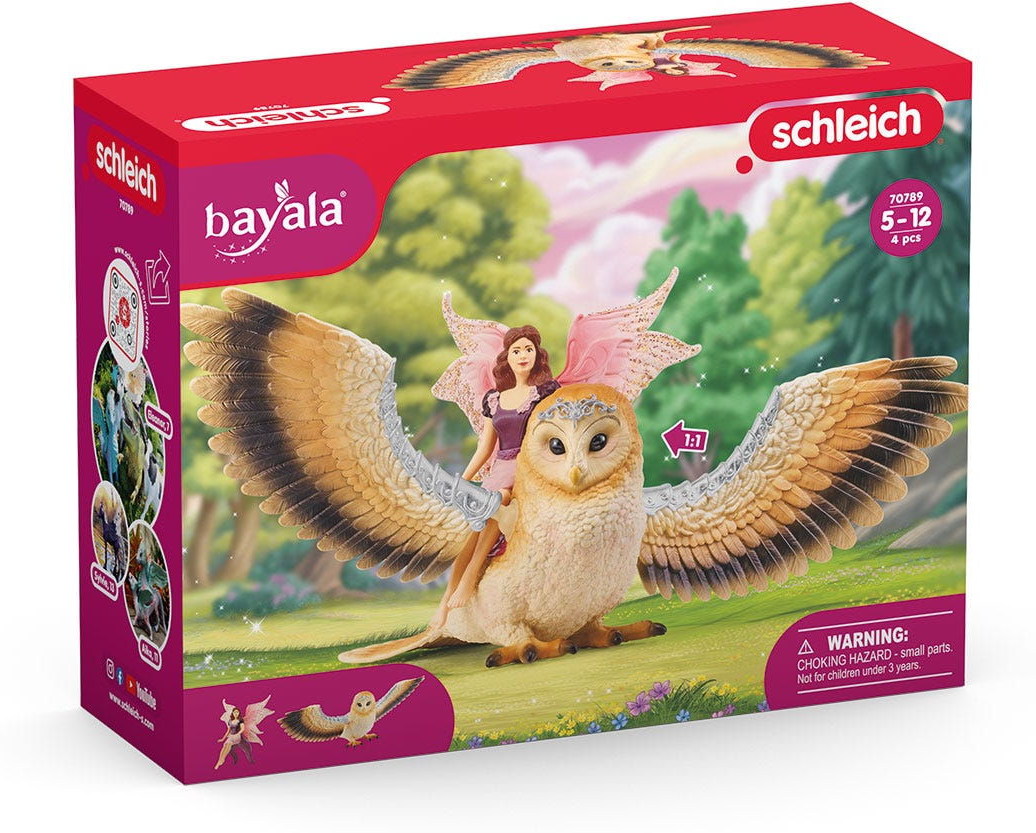 Schleich BAYALA&reg; Elfe auf Glitzer-Eule Set 2 Teile 70789