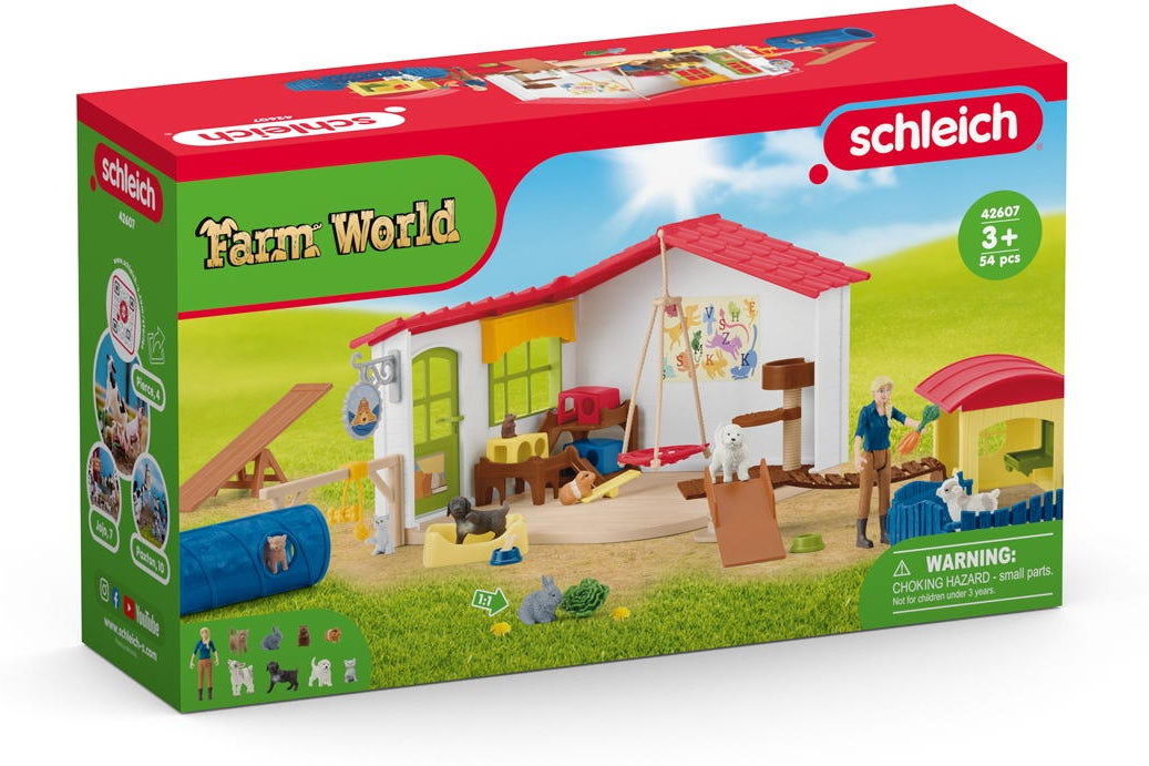 Schleich FARM WORLD Tierhotel Set 35 Teile 42607