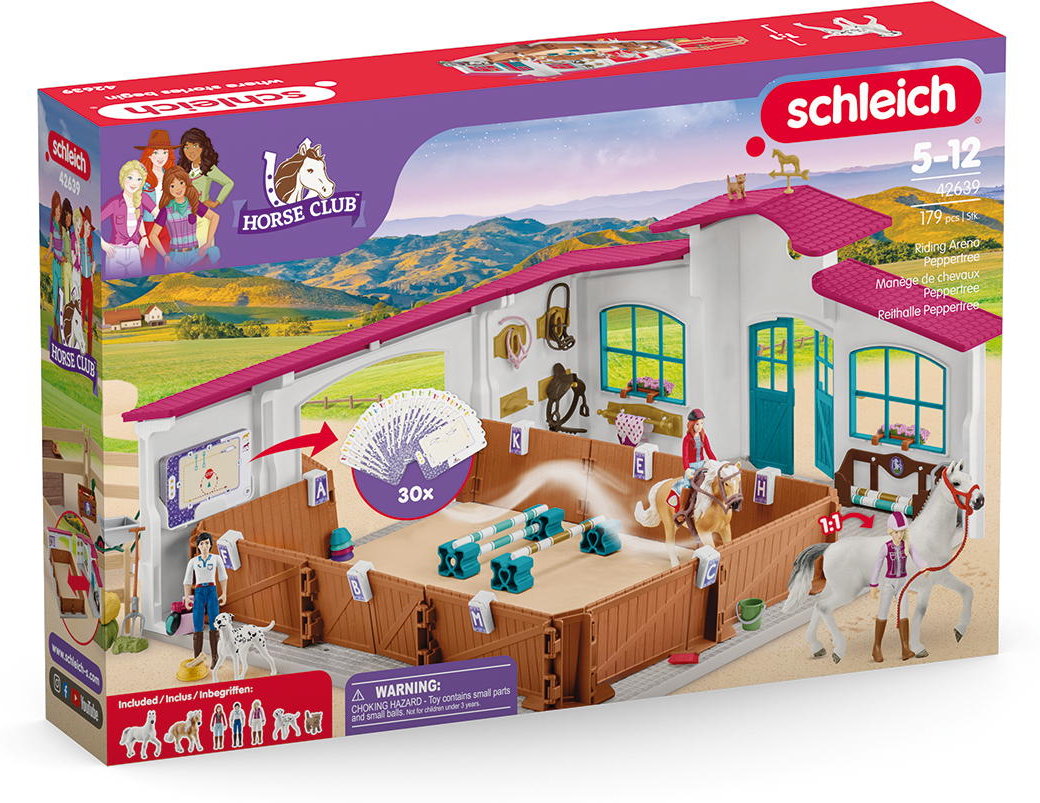 Schleich HORSE CLUB Reithalle Peppertree Set 179 Teile 42639