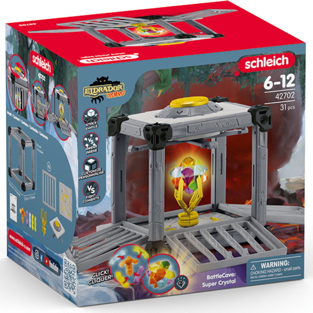 Schleich ELDRADOR&reg; CREATURES BattleCave Superkristall Set 31 Teile 42702