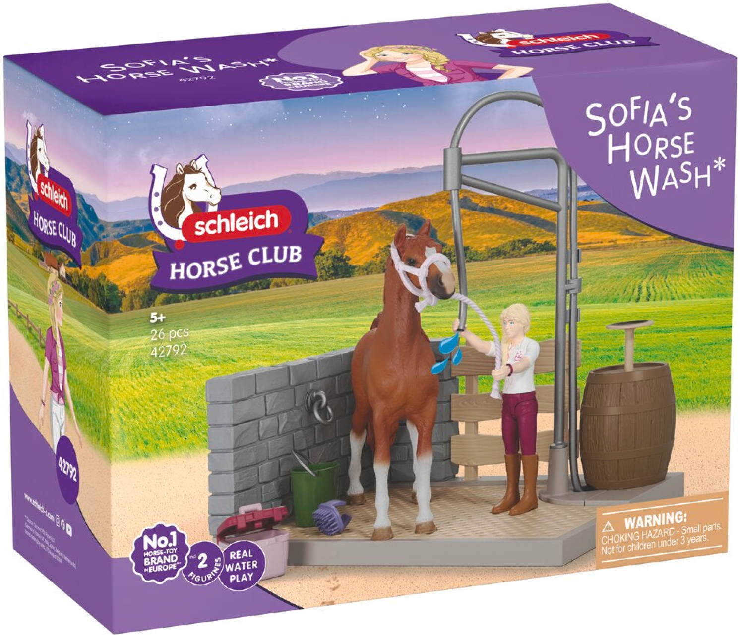 Schleich HORSE CLUB Sofia's Pferdewaschplatz Set 26 Teile 42792